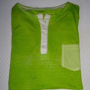 Adolfo Dominguez button neck t-shirt green
